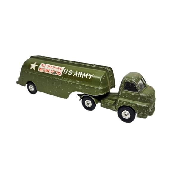 Corgi Big Bedford Tractor Unit US Army Tanker Truck Military Diecast Green 7.5" - Picture 5 of 13